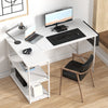 L-Shaped Corner Computer Desk Large PC Table Workstation with Storage Bookcase