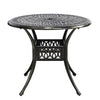 Cast Aluminium Garden Table And Chairs Outdoor Dining Bistro Furniture White Set