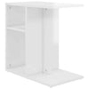 Side Table High Gloss White 50x30x50 cm Engineered Wood vidaXL
