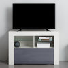 Modern 100cm TV Unit Cabinet Stand Media Storage Entertainment RGB LED Lights