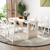 Upholstered Side Chairs Set of 2 Foldable Dining Chair Set-White