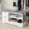 Shoe Storage Bench Cabinets Shoes Rack with Drawer,Cushion,Shelf Hallway Organis