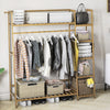 Garment Rack Clothes Rail Storage Hanging Display Stand Shelf Hat Coat Hanger UK