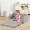 2-in-1 Toddler Fold out Couch Kids Single Convertible Sofa to Lounger Couch