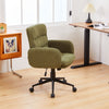 Upholstered Desk Chair 360° Swivel Office Chair, Corduroy Fabric Vanity Chair