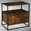 Vintage Industrial Side Table 1 Drawer Shelf Storage Cabinet Console Furniture