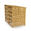 Large Double Wheelie Bin Storage Wooden Store Cover Garden Rubbish Dustbin Shed