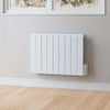Electric Wall Mounted Oil Filled Radiator Home Space Heater Thermostatic Timer