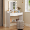 Gunji LED Dressing Table with 9 Bulbs & 2 Drawers Modern Vanity Table