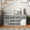 Hallway Shoe Cabinet Storage Cupboard Footwear Stand Rack Entryway Padded Seat