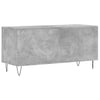 Record Cabinet Concrete Grey 100x38x48 cm Engineered Wood