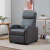 Recliner Chair Faux Leather Massage Reclining Armchair with Padded Backrest