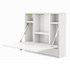 Wall-mounted Desk Home Office Floating Computer Workstation with Shelves