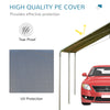 3m x 6m Heavy Duty Carport Garage Car Shelter Galvanized Steel Open Tent