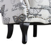 Chesterfield Butterfly Armchair Wing Back Rivet Chair Home Lounge Fireside Sofa