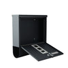 Outdoor Wall Mounted Mailbox Lockable Steel Mail Letter Post Secure Box Postbox