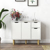 Sideboard Dining Room Wood Storage Cabinet Cupboard with 2 Doors 2 Drawers NEW