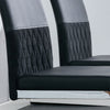 Dining Chairs Set of 2 Faux Leather with Stylish Chrome Cantilever Metal Frame