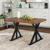 2x Asterisk Shape Table Legs Black Metal Feet 70cm Furniture Stand Support Base
