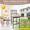 2PCS Patio Bar Stools Counter Height Chair Dining Chairs w/Detachable Cushion