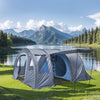 Family Tent 5-6 Person Tunnel Camping Tent Waterproof Shelter With Awning Canopy