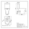Simple Bathroom Close Coupled Toilet Soft Close Seat Cistern WC White Ceramic