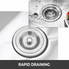 Catering Sink Commercial Kitchen Stainless Steel Single Bowl Drainer Unit