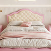 Double Upholstered Bed Frame with Adjustable Chic Button-Tufted Headboard 4ft6