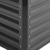 XL Metal Garden Flower Bed Planter Vegetable Grow Box Raised Deep Box Anthracite