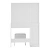 Dressing Table Makeup Vanity Desk With LED Lighted Mirror & 2 Drawers 1cabinet
