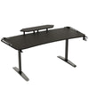 1.8m XXL Gaming Desk LED RGB Computer Table Elevated Monitor Stand Keyboard Tray
