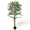 160 CM Artificial Ficus Tree Tall Indoor Plant Fake Home Office Decor Plant