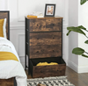 Industrial Chest Drawers Vintage Storage Sideboard Rustic Metal Furniture Unit
