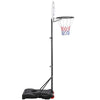 Basketball Hoop System Portable 1.9-2.5M Height-Adjustable Basketball Goal Black