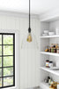 Pendant Light Over Island Hanging Lighting Industrial Clear Glass AdjustableCord
