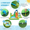 Inflatable Water Slide Kids Bouncy Castle Water Park Jumper House w/ Splash Pool