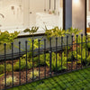 Spear/Ball Top Iron Wrought Yard Garden Privacy Fence Panel Outdoor Wall Railing