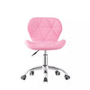 Adjustable Cushioned Computer Desk Office Chair Chrome Legs Lift Swivel Chairs