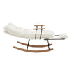 Rocking Chair with Comfortable Footrest and Adjustable Recliner for Living Room