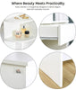 Dressing Table With Mirror Drawer Stool Set Makeup Table Vanity Desk Bedroom UK
