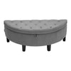 Velvet Storage Ottoman Footrest Bench Stool Box Seat Pouffe Chair Chest Bedroom