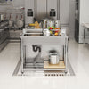 Catering Sink Stainless Steel Single Bowl Commercial Kitchen Drainer Waste Unit