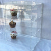 3-Tier Acrylic Bakery Pastry Display Case Cabinet Cakes Donuts Cupcakes Pastries