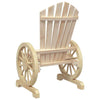 Bulliing Garden Adirondack Chairs 2 pcs Solid Wood Fir,Natural Adirondack N7B1
