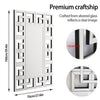 LUVODI Grecian Venetian Rectangle Beveled Glass Wall Mirror for Hotel Home Decor