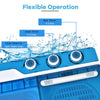 Portable Washing Machine Twin Tub Laundry Washer Machine 7.5KG Washer+3KG Dryer