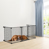 Outdoor Metal Pet Dog Stair Gate Safety Guard Baby Toddler Stair Doorway Cage UK