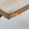 Modern Dining Table for 4 People,120cm Kitchen Dining Table w/ X Shape Metal Leg