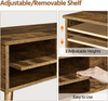 Coffee Table Lift Top Storage Shelf Living Room Rustic Brown Industrial Modern