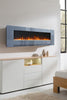 5 FT Electric Heater LED Fireplace Wall Mounted Inset Standing Media Log Fire